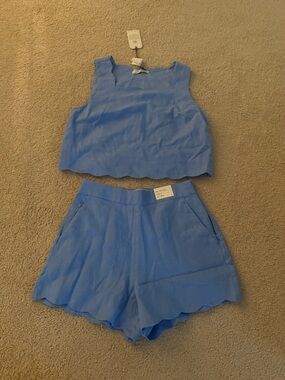 Abercrombie 2 piece scallop set